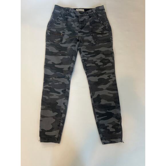 Knox Rose Denim - KNOX ROSE Utility Skinny Ankle Pants Gray camouflage Size 6